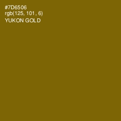 #7D6506 - Yukon Gold Color Image